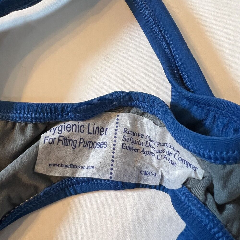 Jolyn Clothing Bikini Bottoms Brazil Cut Medium Cobalt Blue New With Tags — image 5 of 5